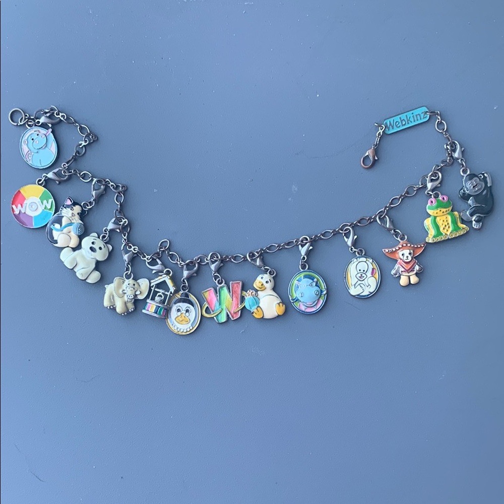 Webkinz Charm Necklace with 14 Charms
